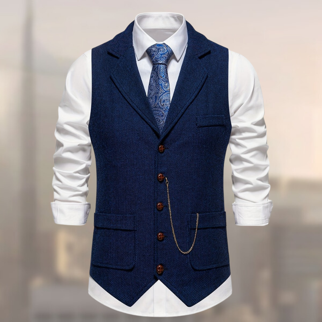Carter - Gilet rétro en coton