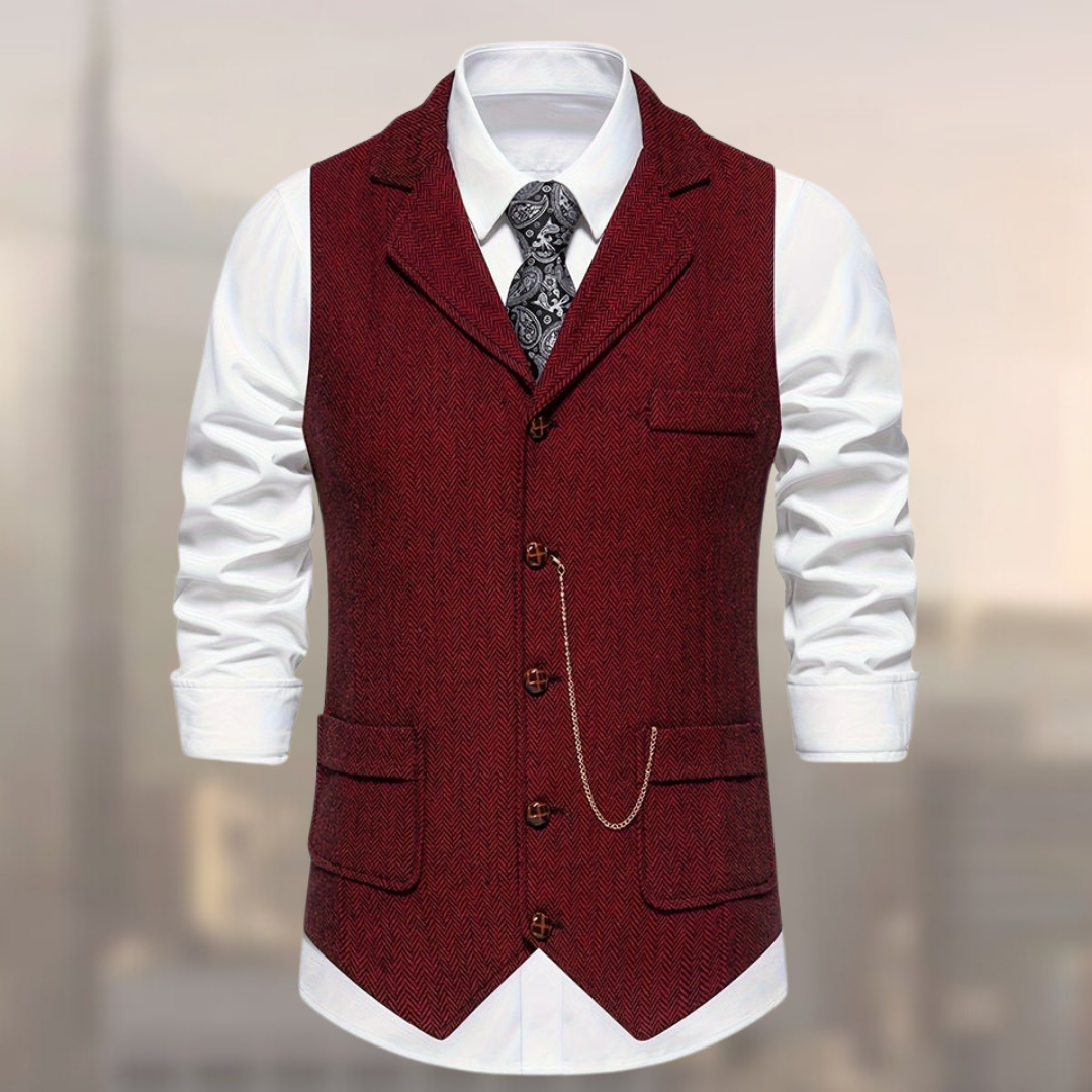 Carter - Gilet rétro en coton
