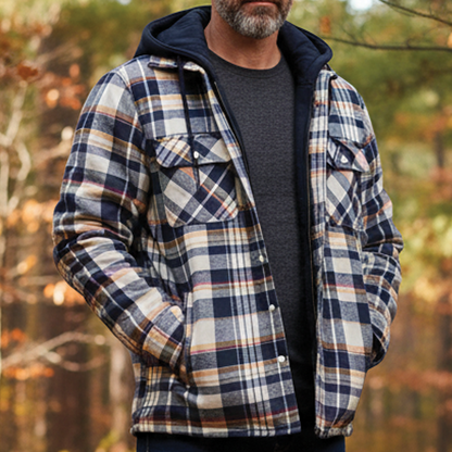 Parker - Veste à capuche à carreaux