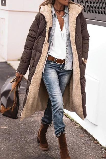 Paula - Reversible Long Padded Coat