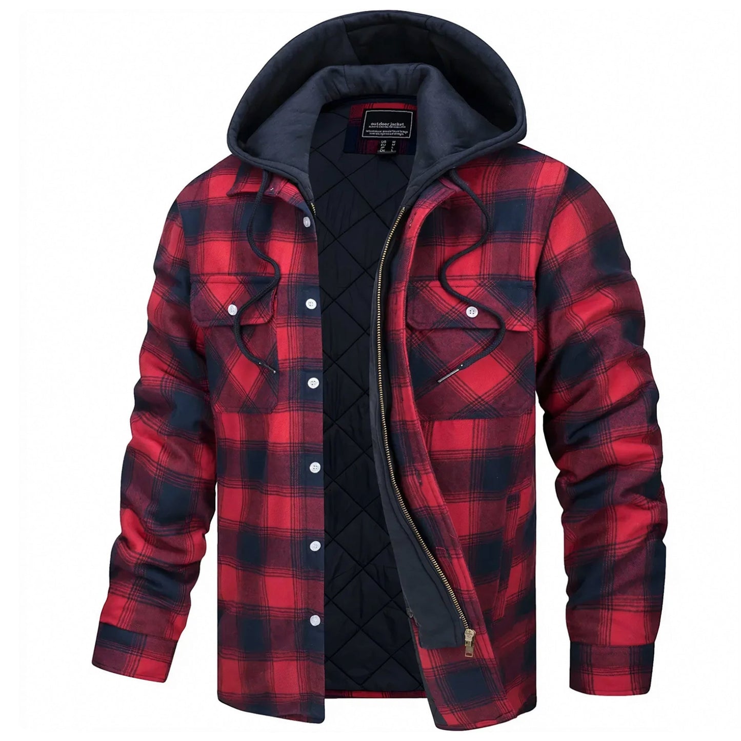 Parker - Veste à capuche à carreaux