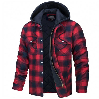 Parker - Veste à capuche à carreaux