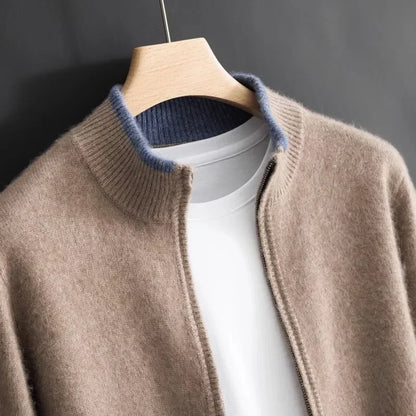 Pull Kayden en laine à fermeture éclair