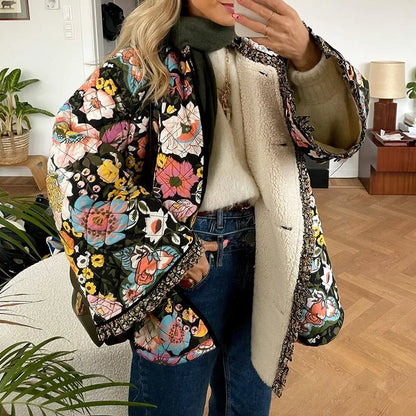 Harper - Manteau matelassé à fleurs