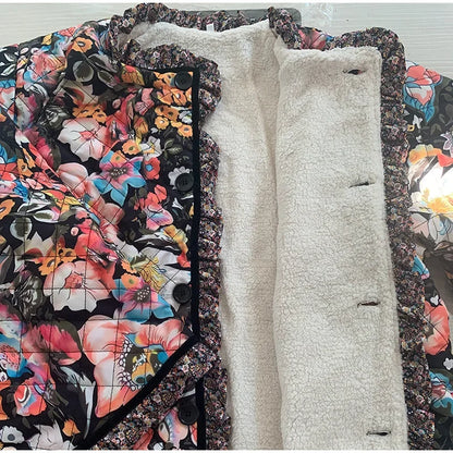 Harper - Manteau matelassé à fleurs