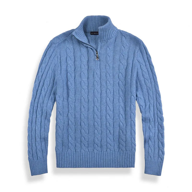 Pull Henry à demi-zip