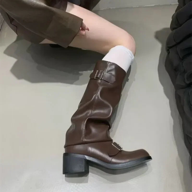 Isabella - Bottes à plateforme montantes