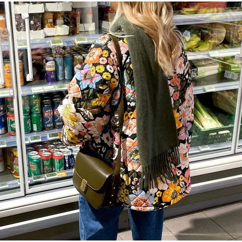 Harper - Manteau matelassé à fleurs