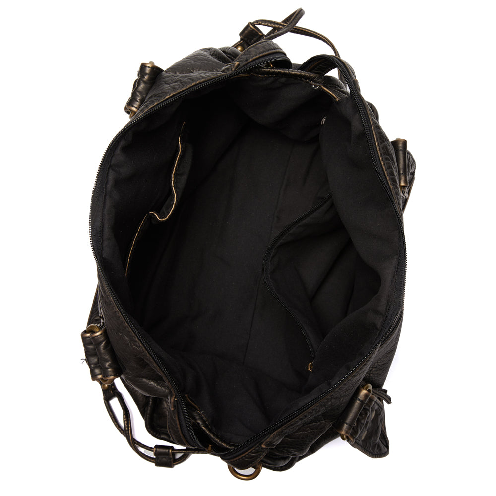 Claire - Vegan Leather Structured Shoulder Handbag