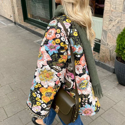 Harper - Manteau matelassé à fleurs