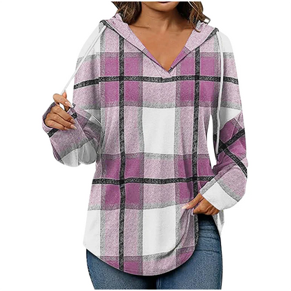 Ruby - Sweat à capuche oversize à col en V
