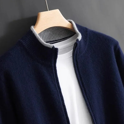 Pull Kayden en laine à fermeture éclair