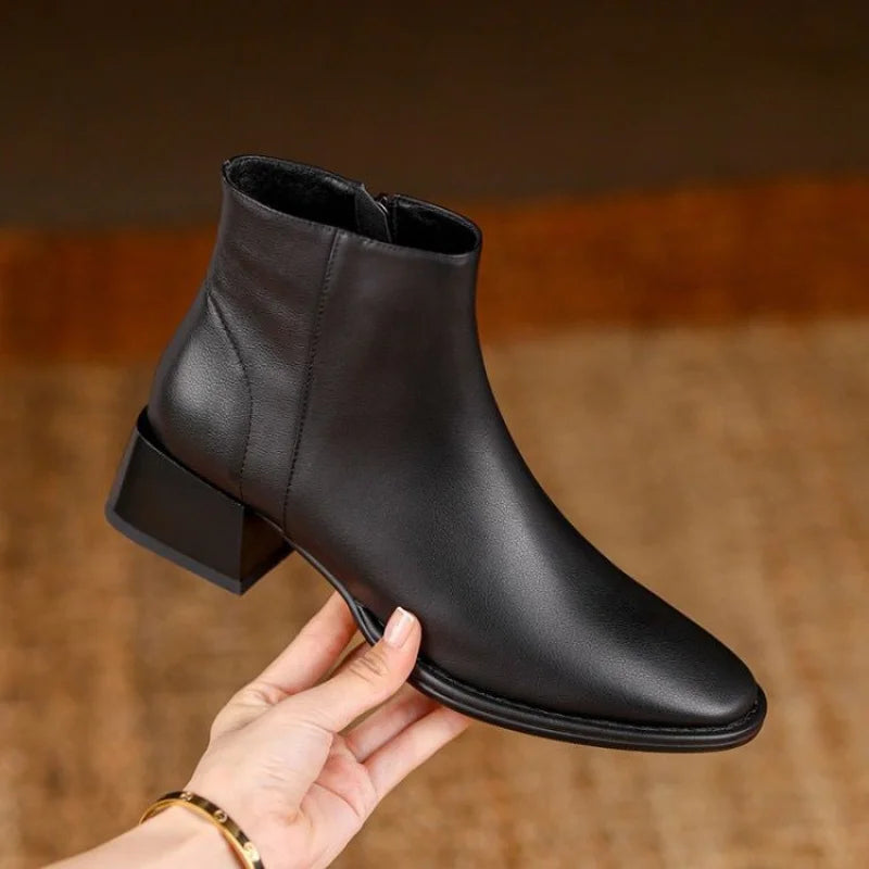 Bottines à talon épais Sophia