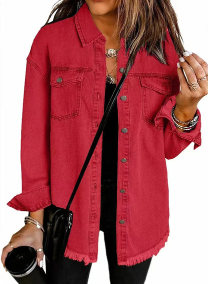 Sophia - Denim Shirt Jacket