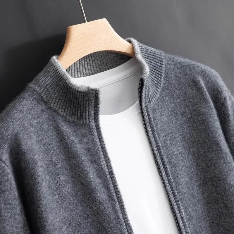 Pull Kayden en laine à fermeture éclair