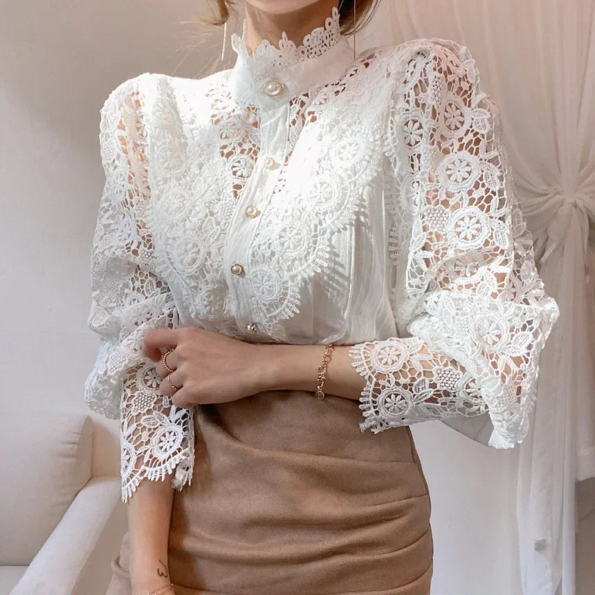 Nevaeh - Lace Detail Blouse