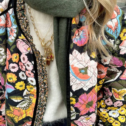 Harper - Manteau matelassé à fleurs
