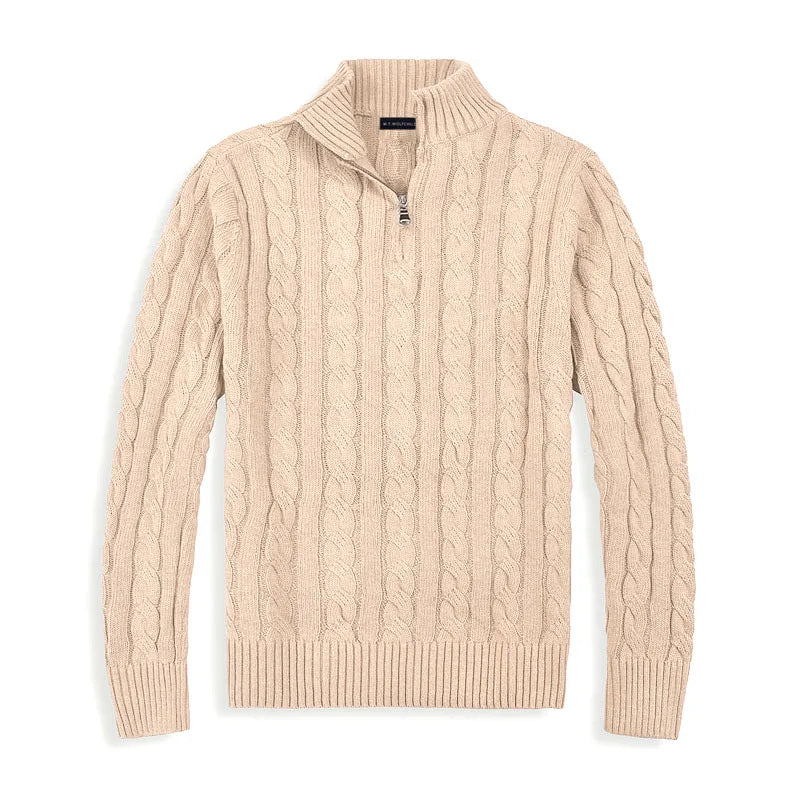 Pull Henry à demi-zip