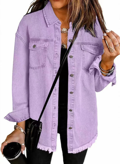 Sophia - Denim Shirt Jacket