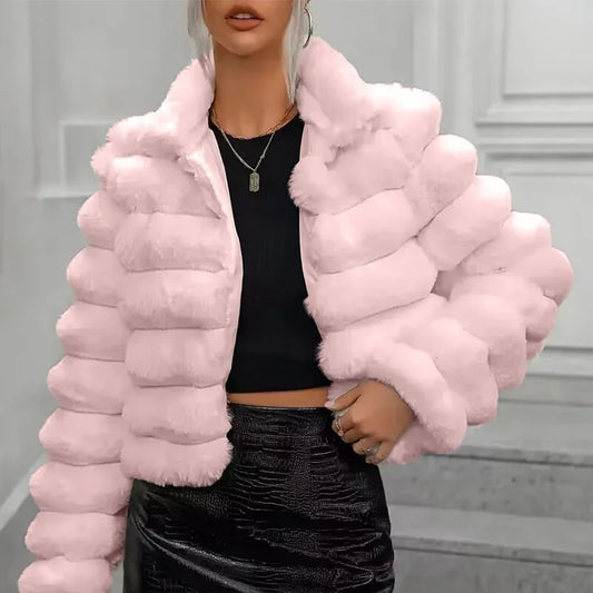 Ava - Manteau en fausse fourrure
