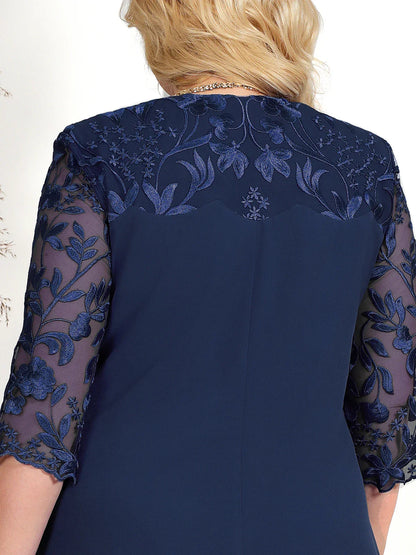 Robe de banquet brodée Theresa – Grandes tailles