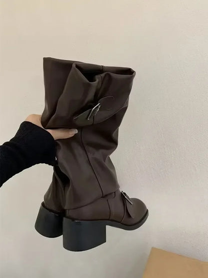 Isabella - Bottes à plateforme montantes