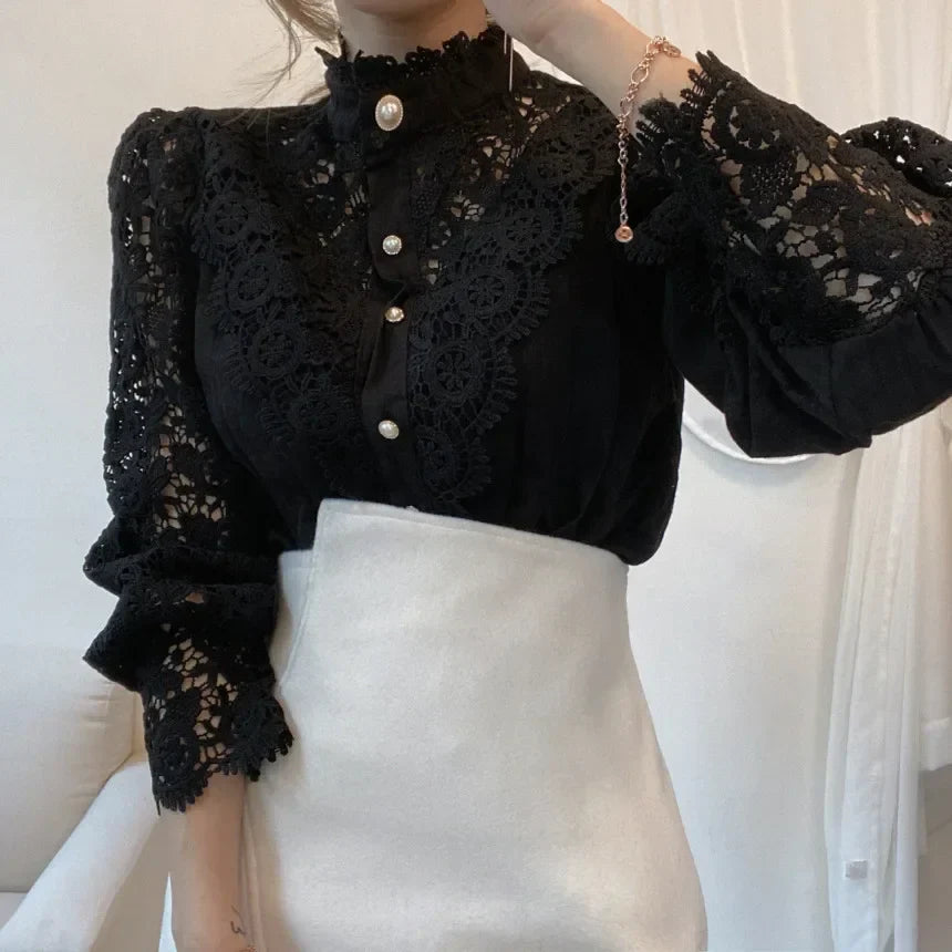 Nevaeh - Lace Detail Blouse