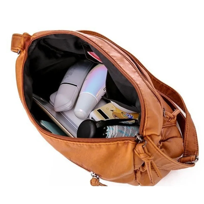 Harlow - Sac bandoulière en cuir végétalien