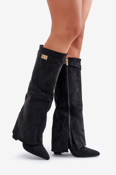 Olivia - Flap Knee-High Boots