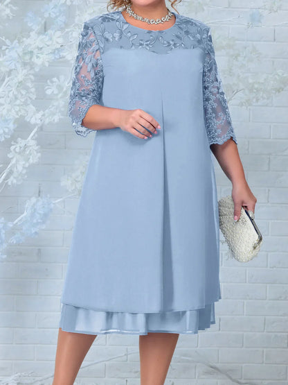 Robe de banquet brodée Theresa – Grandes tailles