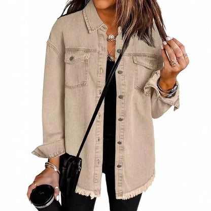 Sophia - Denim Shirt Jacket