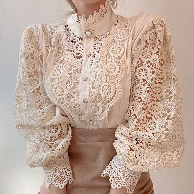 Nevaeh - Lace Detail Blouse