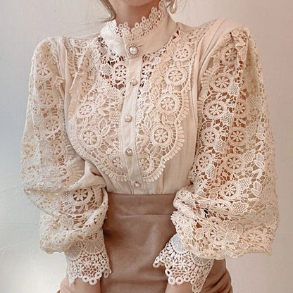 Nevaeh - Lace Detail Blouse