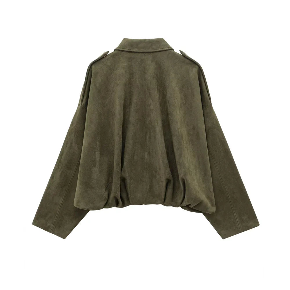Luna - Faux Suede Jacket
