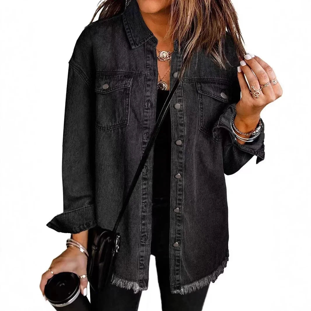 Sophia - Denim Shirt Jacket
