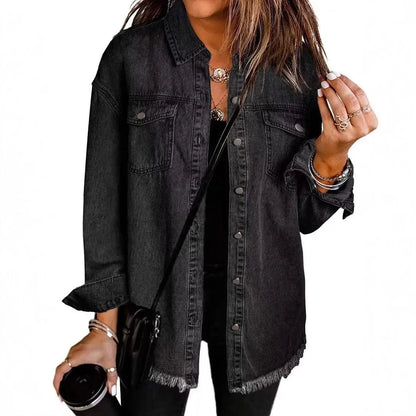 Sophia - Denim Shirt Jacket