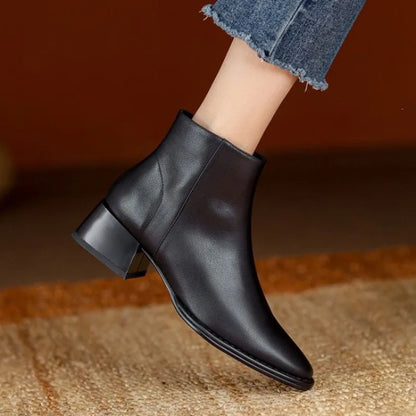 Bottines à talon épais Sophia