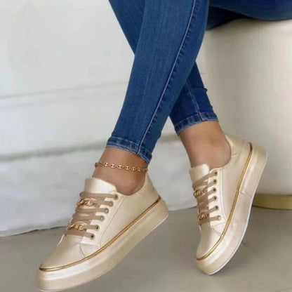 Michelle - Platform Chain Sneakers