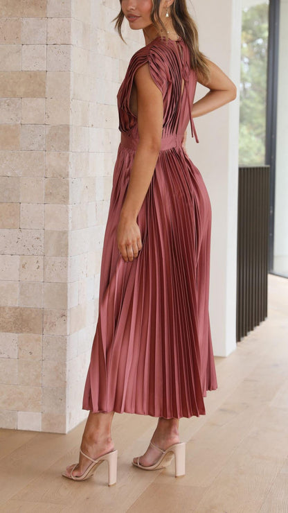 Stella - Pleated Maxi Dress
