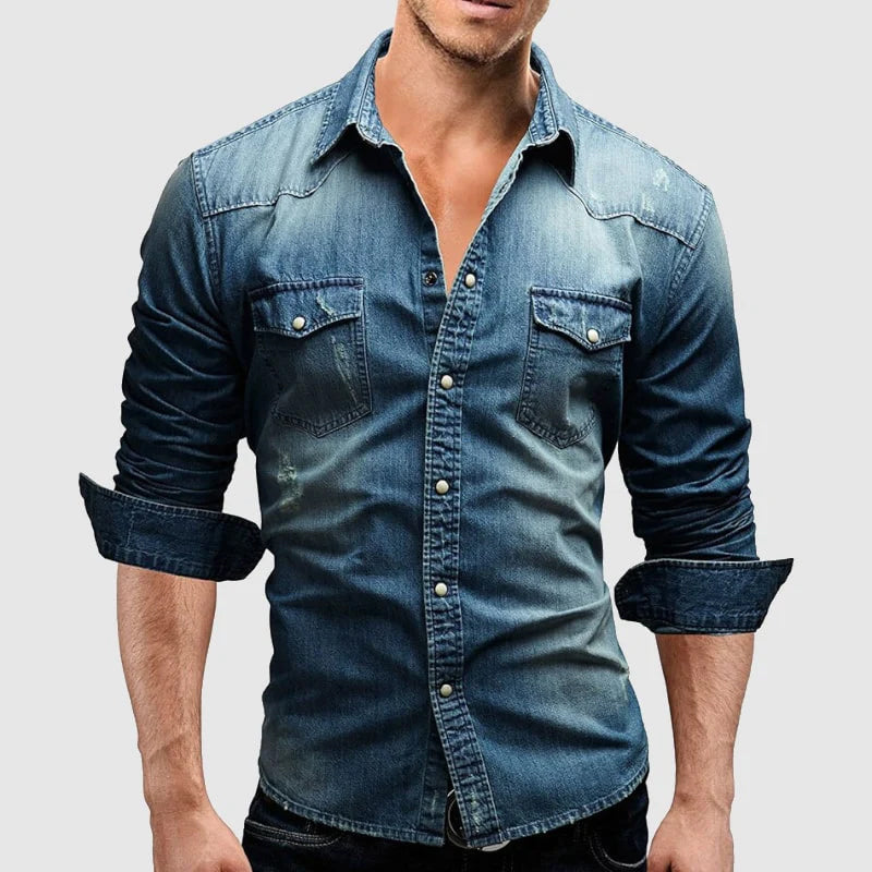 Aaron - Chemise en jean slim fit