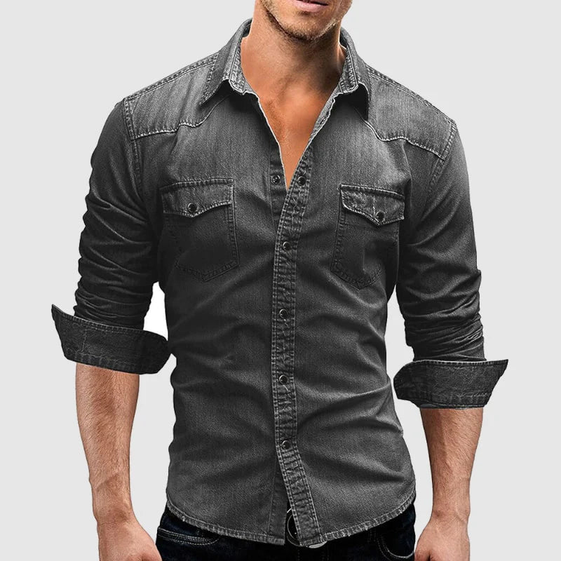 Aaron - Chemise en jean slim fit