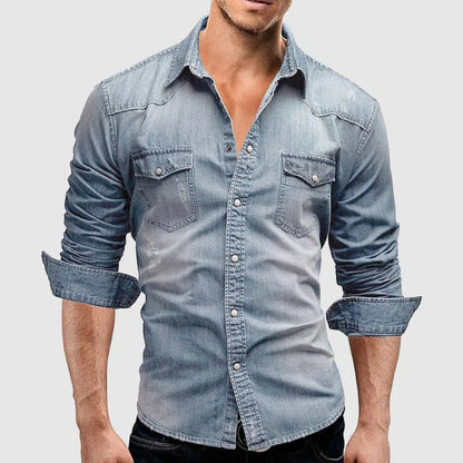 Aaron - Chemise en jean slim fit