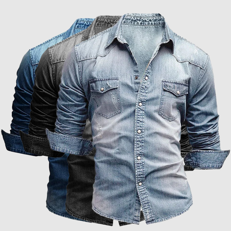 Aaron - Chemise en jean slim fit