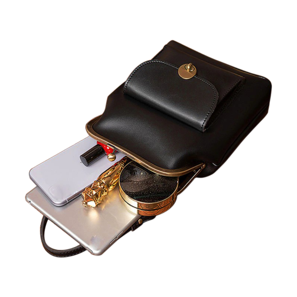 Sac à main structuré Diana en cuir végétalien