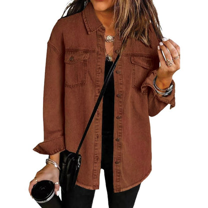 Sophia - Denim Shirt Jacket