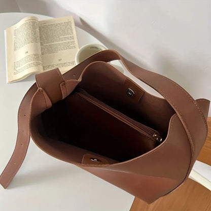 Aria - Sac bandoulière minimaliste en cuir végan