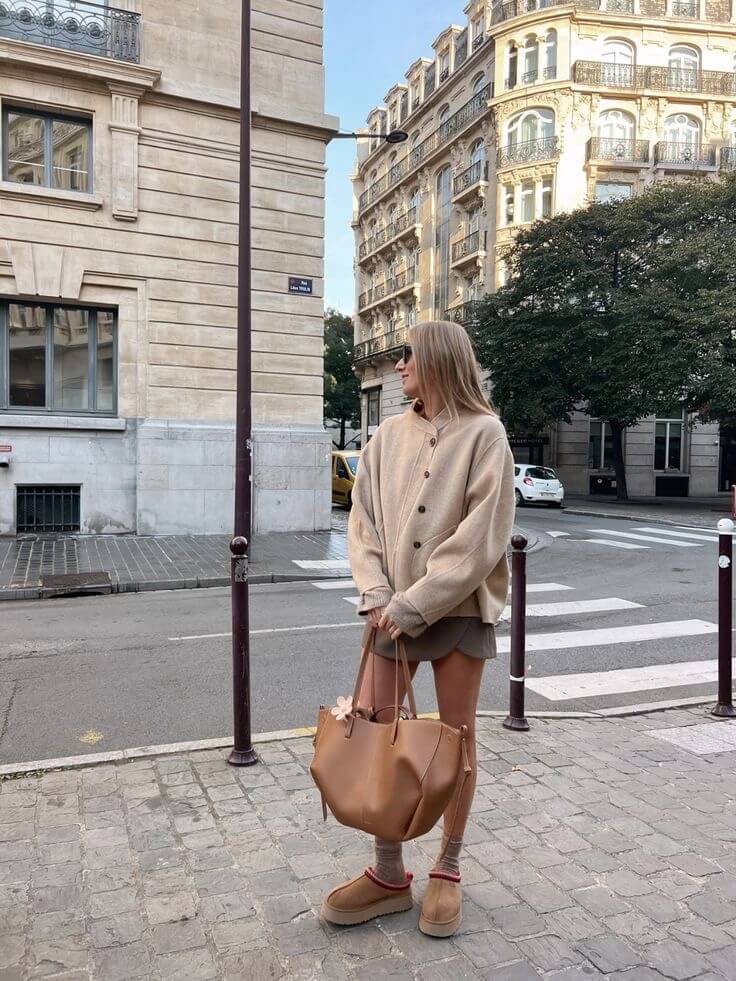 Caroline - Cabas structuré oversize en cuir