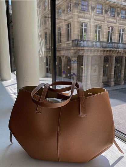 Caroline - Cabas structuré oversize en cuir