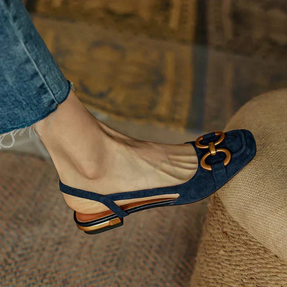 Nora – Chic Ergonomic Slingback Flats