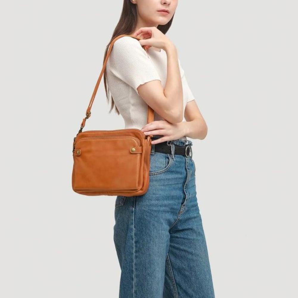 Anne - Sac bandoulière en cuir végétalien